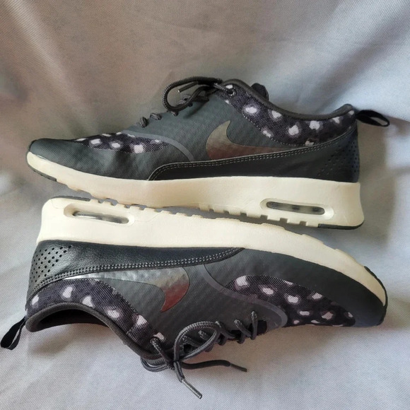 Nike Air Max Thea Black/Gray Leopard Running Walking Sneakers, Women Size 11.5 - Picture 8 of 13